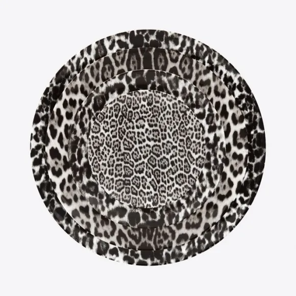 伊夫圣罗兰/Yves Saint laurent j.l coquet 豹纹印花盘子 695818YCL011091
