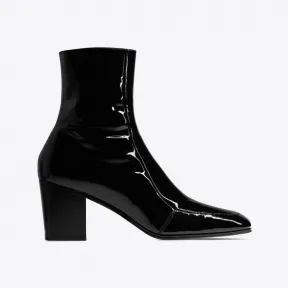 伊夫圣罗兰/Yves Saint laurent beau漆皮拉链靴 713137AAA4Q1000