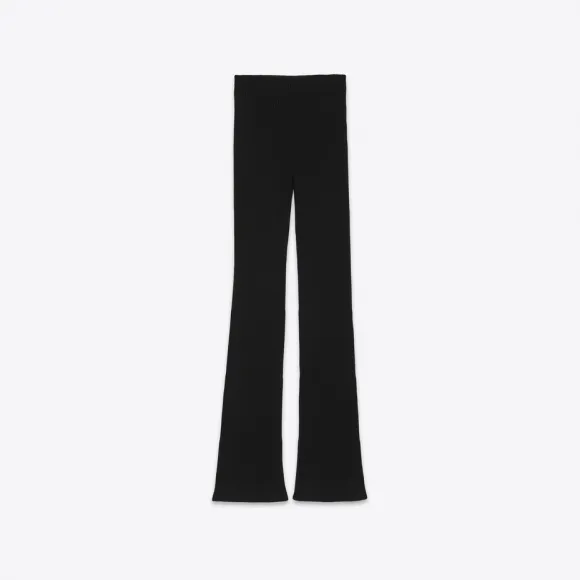 伊夫圣罗兰/Yves Saint laurent 罗纹羊毛低腰裤 732548Y75YU1000