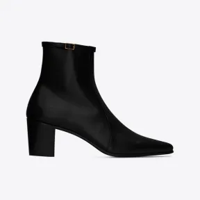 伊夫圣罗兰/Yves Saint laurent arsun亮面皮革拉链靴 73576225N001000