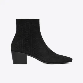 伊夫圣罗兰/Yves Saint laurent vassili 蟒蛇皮拉链靴 748880EY1001000