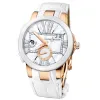 雅典/Ulysse Nardin 双时区 18K玫瑰金/陶瓷 自动机械 女表 246-10-391