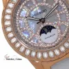 罗西尼/Rossini 典美时尚系列  玫瑰金色不锈钢，镶无色透明锆石  女表 SR5622G01B