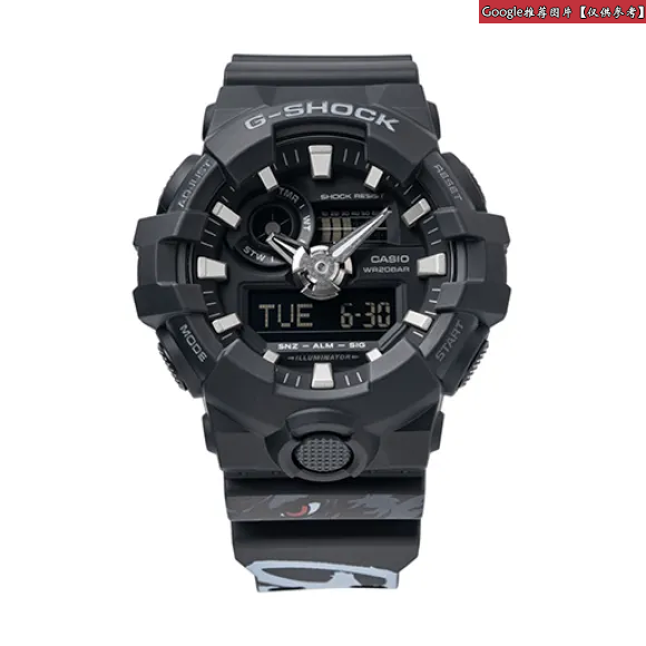 卡西欧/Casio G-SHOCK系列 57.5 × 53.4 MM 男表 GA-700-1BPRG