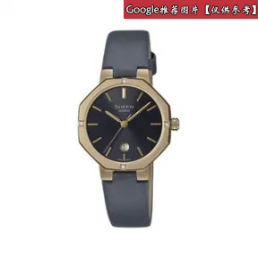 卡西欧/Casio SHEEN 全新独特的八边形表圈 人造蓝宝石玻璃镜面防水简约优雅女表SHE-4543GL-8AUPRS