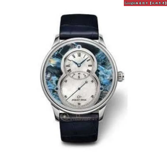雅克德罗/Jaquet Droz 大秒针系列 18k白金 自动机械机芯 男表 J003034423