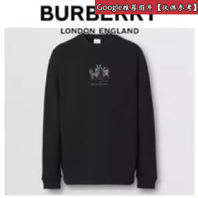 博百利/Burberry 黑色 鹿刺绣黑色卫衣 80426891