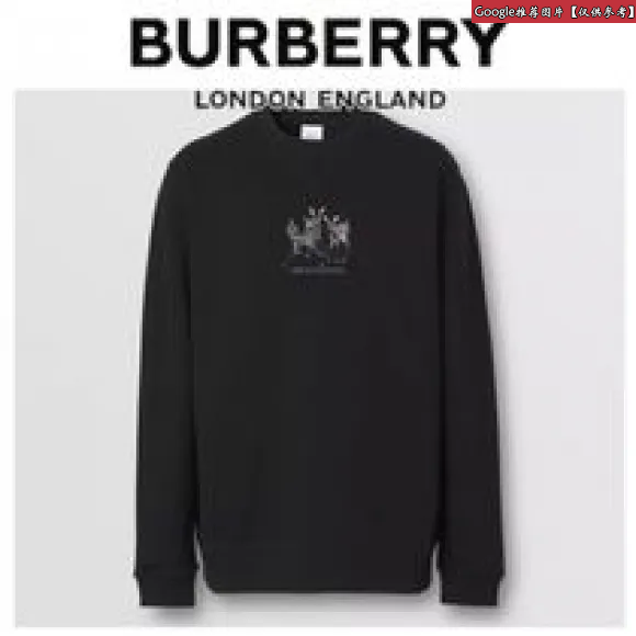 博百利/Burberry 黑色 鹿刺绣黑色卫衣 80426891