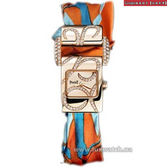 伯爵/Piaget Protocole 系列 石英机芯 18K玫瑰金镶钻 女表 G0A31145