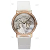 伯爵/Piaget 龙与凤系列 手动机械 玫瑰金镶钻 女表 G0A36543