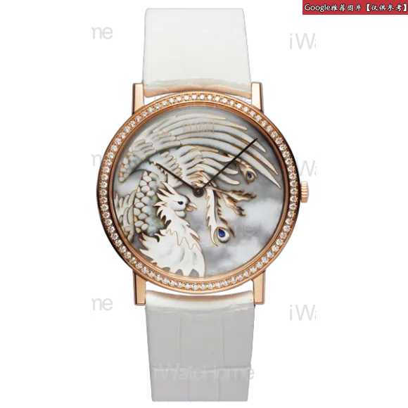 伯爵/Piaget 龙与凤系列 手动机械 玫瑰金镶钻 女表 G0A36543