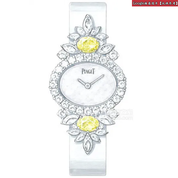 伯爵/Piaget SUNNY SIDE OF LIFE系列  18k白金镶钻 女表 G0A41218