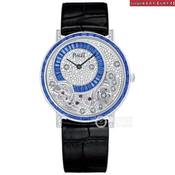 伯爵/Piaget ALTIPLANO系列 手动机械 18k白金镶钻 男表 G0A41244