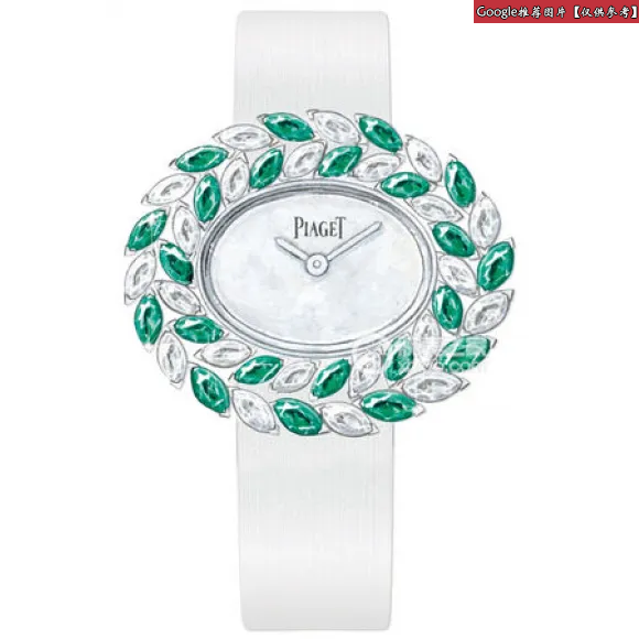 伯爵/Piaget SUNNY SIDE OF LIFE系列 石英机芯 18k白金镶钻 女表 G0A41257