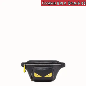 芬迪/Fendi 男士 黑色皮革腰包 7VA446A8V9F0R2A