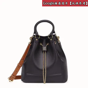 芬迪/Fendi 女士 黑色皮革水桶包 8BT322AAJ1F1A3D