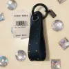 蔻驰/Coach 钉饰皮革钥匙圈 32469 BKBLK