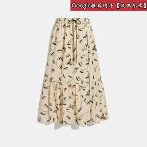 蔻驰/Coach  女士 BRUSHSTROKE格纹半身裙 6938-R75-0