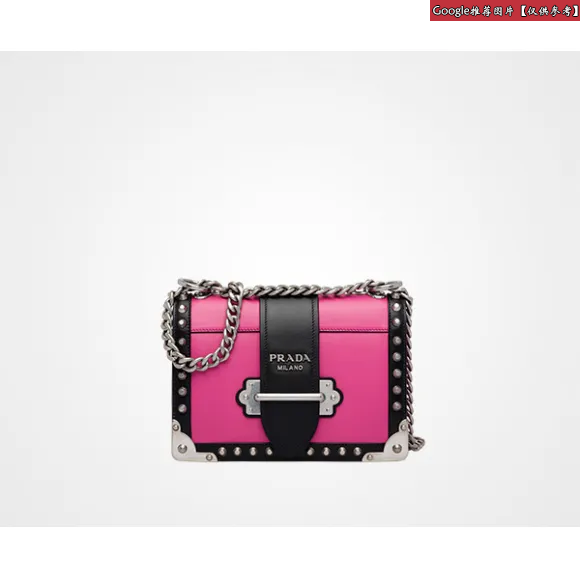 普拉达/Prada 红色+黑色 女士 皮包 1BD045 2AIX F0C9F