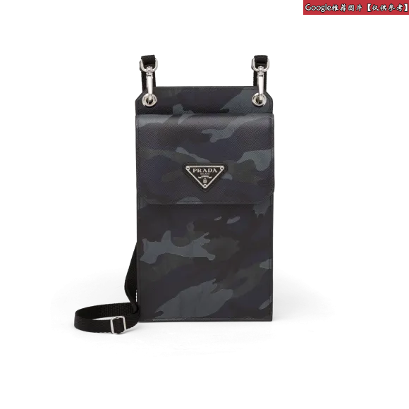 普拉达/Prada Saffiano 皮革手机包 2ZH068 2CIK F0YVC