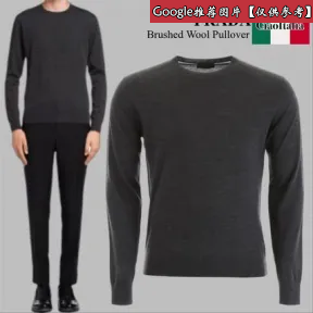 普拉达/Prada 羊毛圆领毛衫 UMM984-C5W-F0308