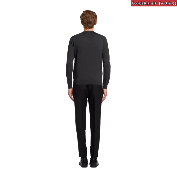 普拉达/Prada 羊毛圆领毛衫 UMM984-C5W-F0480