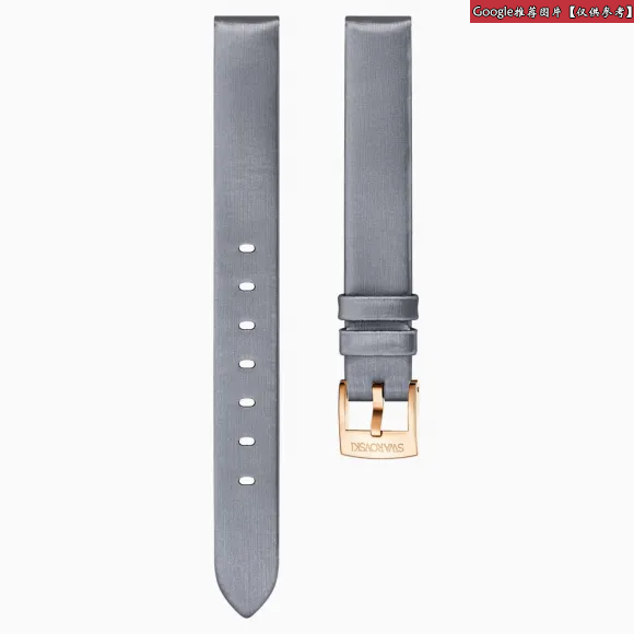 施华洛世奇/Swarovski 14毫米表带 丝绸 灰色 镀玫瑰金色 5484613
