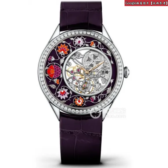 江诗丹顿/Vacheron Constantin MéTiers D'Art艺术大师系列 18k白金镶钻，85 钻石约1.1克拉