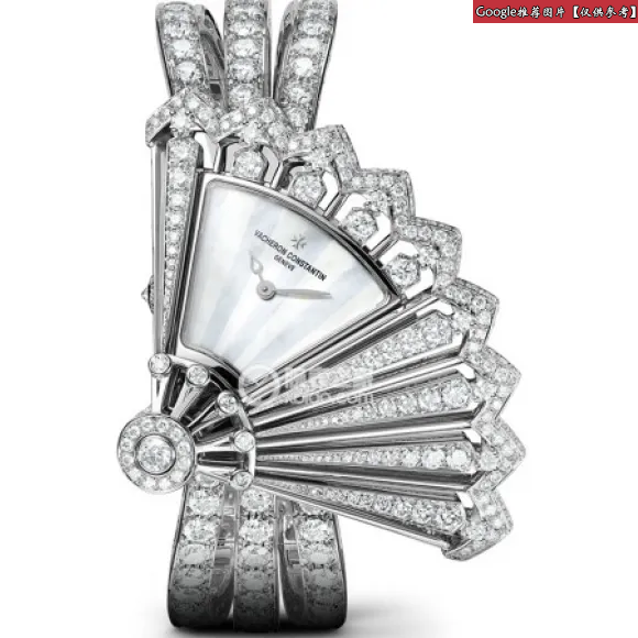 江诗丹顿/Vacheron Constantin Heures CréAtives创意时光系列 18K白金镶钻 手动机械机芯 女