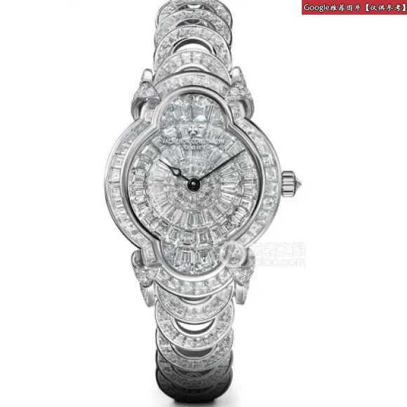 江诗丹顿/Vacheron 创意时光系列 18K白金镶钻 手动机械机芯 女P37641-F03G-B031