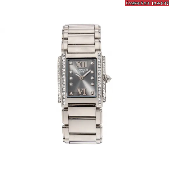 百达翡丽/Patek Philippe TWENTY 4系列 18K白金 镶钻 石英机芯 女表 4908-200G-010