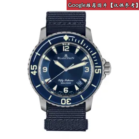 宝珀/Blancpain Fifty Fathoms 五十噚系列 钛金属 自动机械机芯 男表 0515-12B40-NAOA
