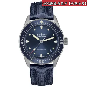 宝珀/Blancpain Fifty Fathoms 五十噚系列 精钢表圈镶嵌“宝珀蓝”陶瓷 男表 5100-1140-052A