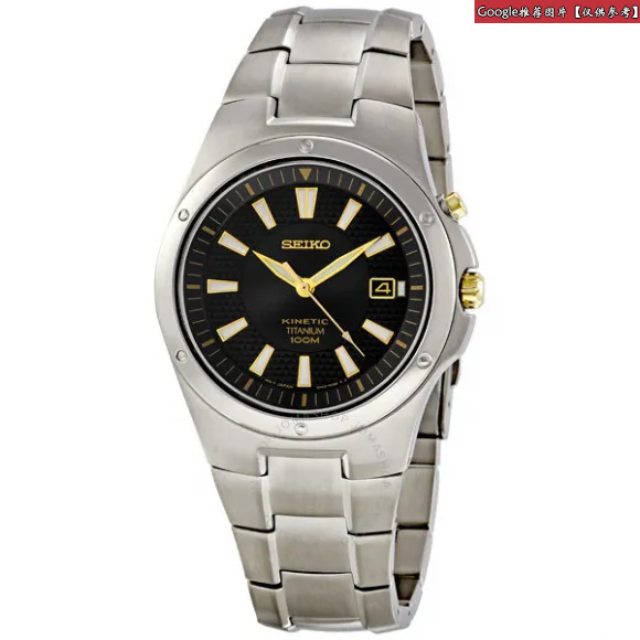 精工/Seiko Kinetic系列 钛金属 石英机芯 男表 SKA399