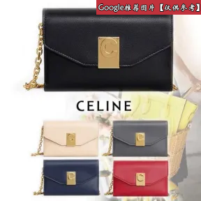 思琳/Celine 女士 C系列iPhoneX和iPhoneXS亮泽光滑小牛皮手机包 10C543BLJ.07BF