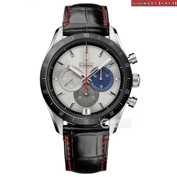 真力时/Zenith Defy系列 精钢，带有刻度黑色陶瓷表圈 男表 03.3001.3006-69.C816