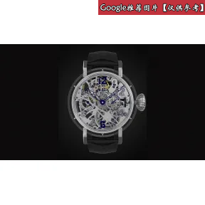 真力时/Zenith Pilot系列 蓝宝石水晶材质表壳、表盘和表圈 手工拉丝白金表耳和表冠 手动机械机芯 男表 04.2423.5011-78.C714