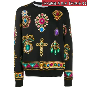 范思哲/Versace Comic Crash印花卫衣 A77278-A228525_A707