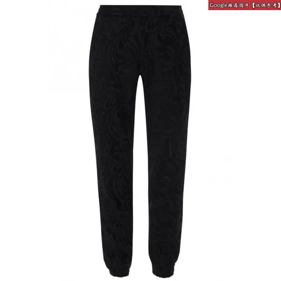 范思哲/Versace Velvet Baroque 抽绳长裤 A79524-A225081_A408
