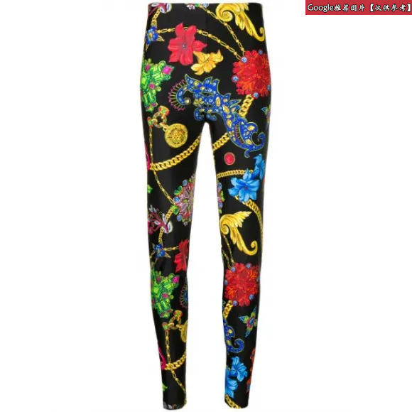 范思哲/Versace Gioielleria Jetés印花紧身裤 A80109-A229328_A7008