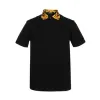 范思哲/Versace Gold Hibiscus印花衣领Polo衫 A81500-A223004_A008