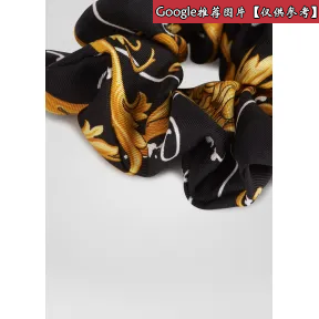 范思哲/Versace Gold Hibiscus印花连帽羽绒服 A81710-A228621_A7900