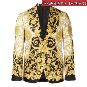 范思哲/Versace Gold Hibiscus桑蚕丝轻薄外套 A81843-A228209_A771