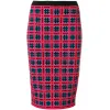 范思哲/Versace Fire Checked Tapestry针织铅笔半身裙 A83018-A229853_A7205