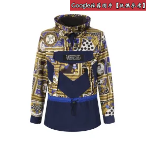 范瑟丝/Versus Heritage Border印花连帽派克大衣 BU50457-BT10931_B7343