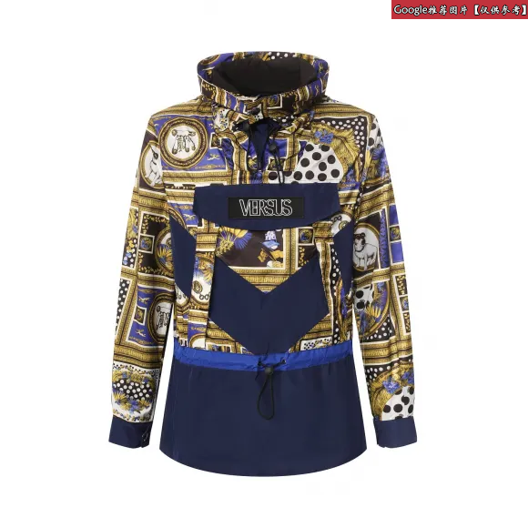 范瑟丝/Versus Heritage Border印花连帽派克大衣 BU50457-BT10931_B7343