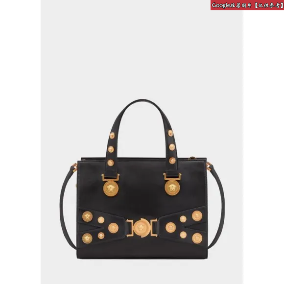 范思哲/Versace Tribute美杜莎饰钉公文包 DBFG462-DV1T_K41OT