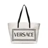 范思哲/Versace 90年代复古风Logo托特包 DBFG780-D2CLV_DBN
