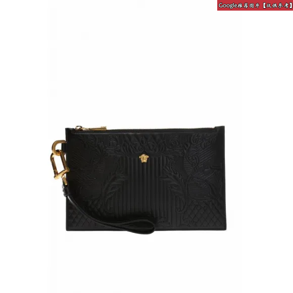 范思哲/Versace Harlequin压花皮革小号手袋 DP84725-DRHAR_K41OT