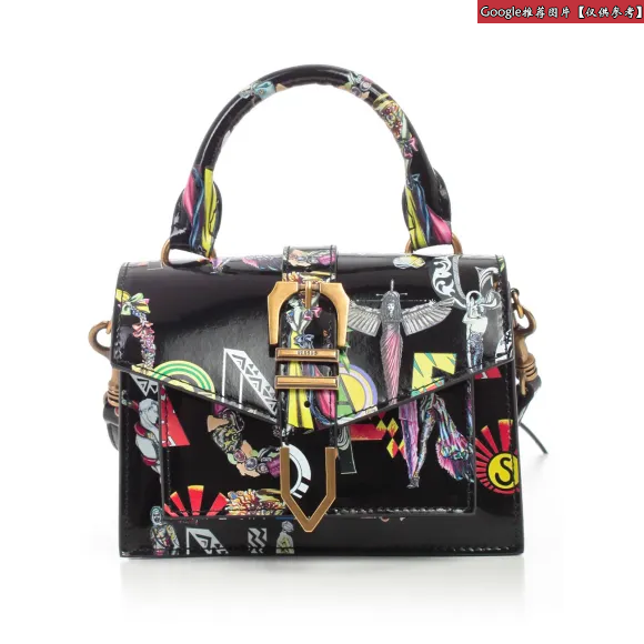 范瑟丝/Versus Heritage Border印花标志性Buckle手袋 FBD1337-FVBV_FM02E